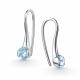 Серебряные серьги АЛЬКОР 02-5152/00ТБ-00 с топазом