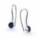 Серебряные серьги АЛЬКОР 02-5152/0НСЛ-00 с Лондон топазом