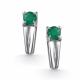Серебряные серьги АЛЬКОР 02-5154/00АГ-00 с агатом