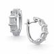 Серебряные серьги АЛЬКОР 02-5170/00КЦ-00 с фианитом