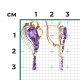 Серьги из комбинированного золота Platina 02-5171-00-203-1111 с аметистом