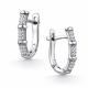 Серебряные серьги АЛЬКОР 02-5171/00КЦ-00 с фианитом