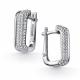 Серебряные серьги АЛЬКОР 02-5173/00КЦ-00 с фианитом