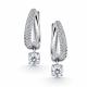 Серебряные серьги АЛЬКОР 02-5174/00КЦ-00 с фианитом