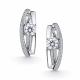 Серебряные серьги АЛЬКОР 02-5175/00КЦ-00 с фианитом