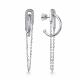 Серебряные серьги АЛЬКОР 02-5176/00КЦ-00 с фианитом
