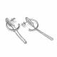 Серебряные серьги АЛЬКОР 02-5176/00КЦ-00 с фианитом
