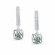 Серебряные серьги АЛЬКОР 02-5189/002М-00 с фианитом и муассанитом