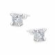 Серебряные серьги АЛЬКОР 02-5190/000М-00 с фианитом и муассанитом