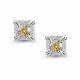 Серебряные серьги АЛЬКОР 02-5190/001М-00 с фианитом и муассанитом