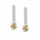 Серебряные серьги АЛЬКОР 02-5191/001М-00 с фианитом и муассанитом