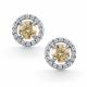 Серебряные серьги АЛЬКОР 02-5192/001М-00 с фианитом и муассанитом