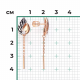 Серьги из комбинированного золота Platina 02-5195-00-401-1111 с фианитом и эмалью