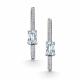 Серебряные серьги АЛЬКОР 02-5200/00КЦ-00 с фианитом