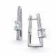 Серебряные серьги АЛЬКОР 02-5200/00КЦ-00 с фианитом