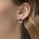 Серьги из белого золота Platina 02-5206-00-105-1120 с бриллиантом и сапфиром