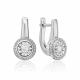 Серьги из белого золота Platina 02-5208-00-101-1120 с бриллиантом
