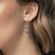 Серьги из комбинированного золота Platina 02-5210-00-105-1111 с бриллиантом и сапфиром