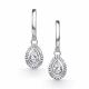 Серебряные серьги АЛЬКОР 02-5219/00КЦ-00 с фианитом