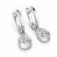 Серебряные серьги АЛЬКОР 02-5219/00КЦ-00 с фианитом