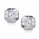 Серебряные серьги АЛЬКОР 02-5220/00КЦ-00 с фианитом