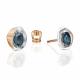 Серьги из комбинированного золота Platina 02-5224-00-102-1111 с сапфиром
