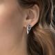 Серьги из белого золота Platina 02-5228-00-105-1120 с бриллиантом и сапфиром