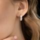 Серьги из комбинированного золота Platina 02-5233-00-101-1111 с бриллиантом