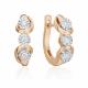 Серьги из комбинированного золота Platina 02-5241-00-101-1111 с бриллиантом