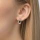 Серьги из комбинированного золота Platina 02-5244-00-105-1111 с бриллиантом и сапфиром
