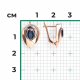 Серьги из комбинированного золота Platina 02-5246-00-105-1111 с бриллиантом и сапфиром