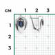 Серьги из белого золота Platina 02-5246-00-105-1120 с бриллиантом и сапфиром