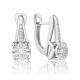 Серьги из белого золота Platina 02-5250-00-101-1120 с бриллиантом