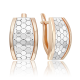 Серьги из комбинированного золота Platina 02-5259-00-000-1111