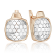 Серьги из комбинированного золота Platina 02-5262-00-000-1111