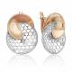 Серьги из комбинированного золота Platina 02-5271-00-000-1111