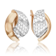 Серьги из комбинированного золота Platina 02-5277-01-000-1111