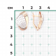 Серьги из комбинированного золота Platina 02-5278-01-000-1111