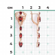 Золотые серьги Platina 02-5294-00-204-1110 с гранатом