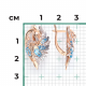 Серьги из комбинированного золота Platina 02-5300-00-201-1111 с топазом