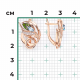 Серьги из комбинированного золота Platina 02-5314-00-713-1111 с топазом и хромдиопсидом