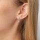 Серьги из комбинированного золота Platina 02-5338-00-101-1121 с бриллиантом