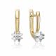 Серьги из комбинированного золота Platina 02-5354-00-101-1121 с бриллиантом