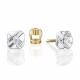 Серьги из комбинированного золота Platina 02-5356-00-101-1121 с бриллиантом