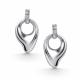 Серебряные серьги АЛЬКОР 02-5359/000Б-00 с бриллиантом