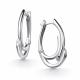Серебряные серьги АЛЬКОР 02-5360/000Б-00 с бриллиантом