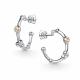 Серебряные серьги АЛЬКОР 02-5363/000Б-00 с бриллиантом