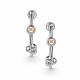 Серебряные серьги АЛЬКОР 02-5363/000Б-00 с бриллиантом