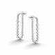 Серебряные серьги АЛЬКОР 02-5424/00КЦ-00 с фианитом