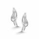 Серебряные серьги АЛЬКОР 02-5442/000Б-00 с бриллиантом